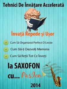 invatarea accelerata saxofon